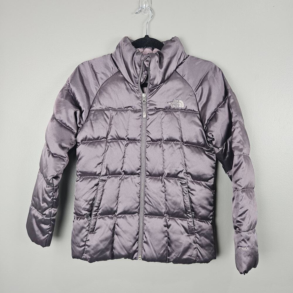The North Face Purple Puffer Jacket Size Kids 14/16
